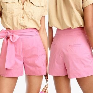 NWOT J. Crew Pink Short with Belt